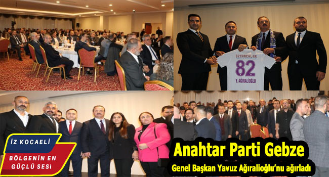 Anahtar Parti Gebze Genel Başkan Yavuz Ağıralioğlu'na Gebze Forması hediye etti İş Dünyasını ağırladı