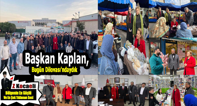 CHP Dilovası'nda Muhtarları, Grevdeki işçileri. Vatandaşları ve pazar esnafını ziyaret etti