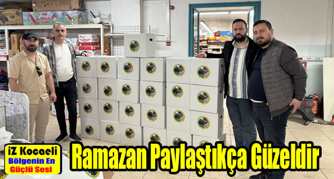 Dilovası Erzurum Tekmanlılar onlarca aileye Ramazan kolisi