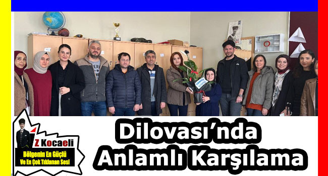 Dilovası'nda Mübeccel Çolakoğlu öğretmenlerinden anlamlı karşılama