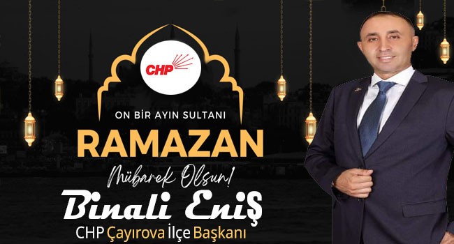 Başkan Binali Eniş’den Ramazan ayı başlangıç mesajı