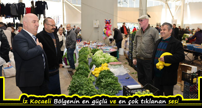 Başkan Bıyık kapalı pazarı gezdi