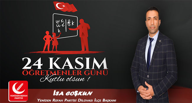 Başkan İsa Coşkun 24 Kasım Mesajı 