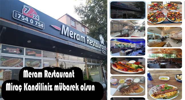 Dilovası Meram Restaurant'tan Miraç Kandili Mesajı